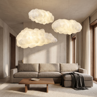Nimbus Cloud Pendant Light above a linen sofa