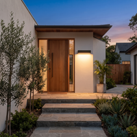 Faro Porch Light Fixture at a modern home entrance
