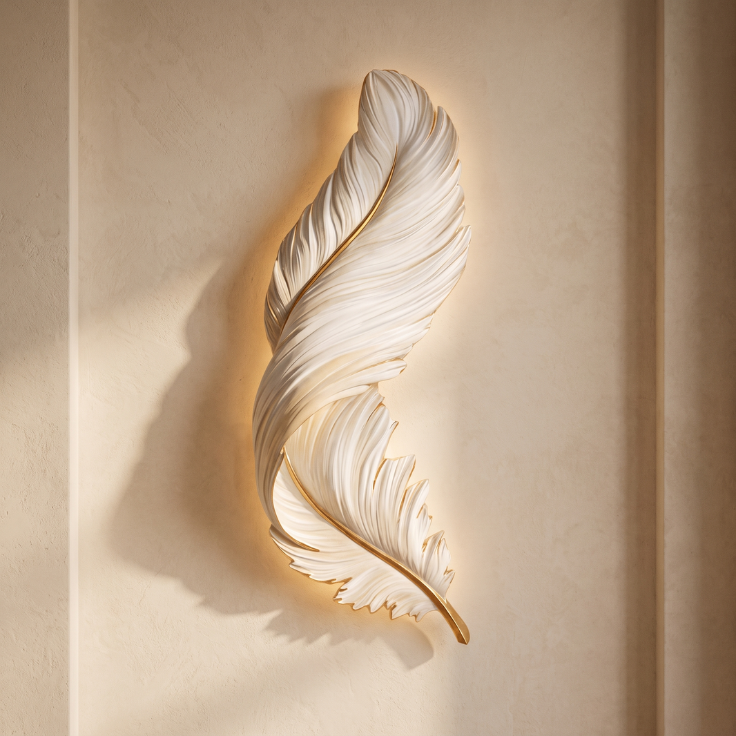 Lumiere Feather Wall Sconce hero shot